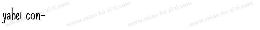 yahei con字体转换